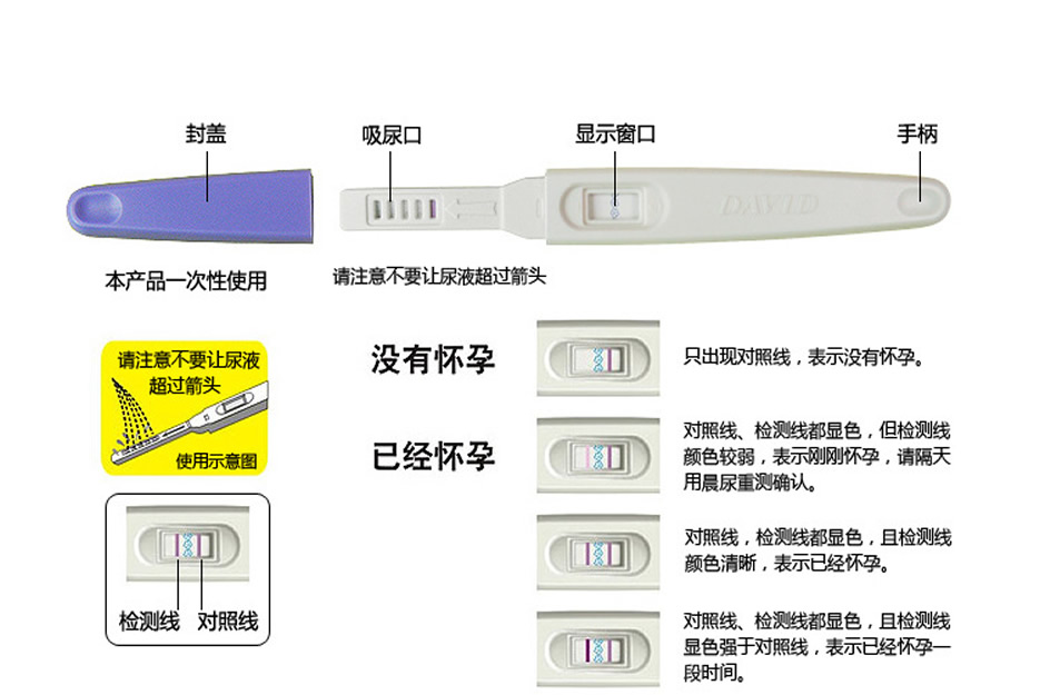 图文解析验孕棒的正确使用方法介绍